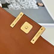 Uubags Fendi Baguette Phone Pouch Brown Nappa Leather 18.5x2.5x10cm - 5