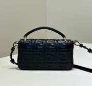 Uubags Fendi Baguette Phone Pouch Black Nappa Leather 18.5x2.5x10cm - 6