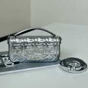 Uubags Fendi Baguette Phone Pouch In Silver Metallic 18.5x2.5x10cm - 1