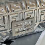 Uubags Fendi Baguette Phone Pouch In Silver Metallic 18.5x2.5x10cm - 2