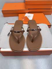 Uubags Hermes Miss sandal in brown-silver - 5