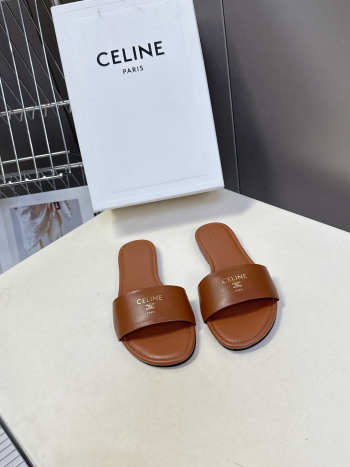 Uubags Celine Coast Mule In Brown Lambskin