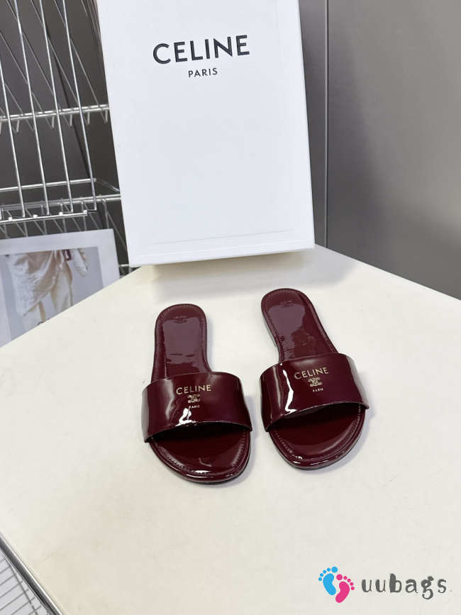 Uubags Celine Coast Mule In Red Patent Leather  - 1