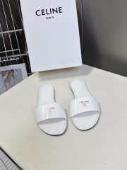 Uubags Celine Coast Mule In White Patent Leather - 1