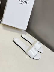 Uubags Celine Coast Mule In White Patent Leather - 6