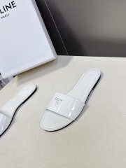 Uubags Celine Coast Mule In White Patent Leather - 3