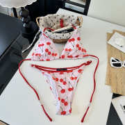 Uubags Louis Vuitton Louis Vuitton Bikini Set With Printed Technical Jersey Cherry Motif - 4