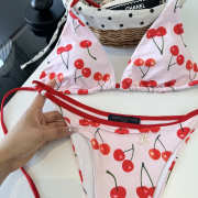 Uubags Louis Vuitton Louis Vuitton Bikini Set With Printed Technical Jersey Cherry Motif - 3