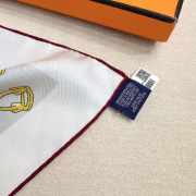 Uubags Hermes Equipements a Cheval sur l'Elegance scarf 70 pearl grey/ rosewood/ slate 88.5x88.5cm - 4