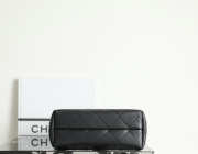 Uubags Chanel Classic Caviar Quilted Tote Bag with Gold Chain Shoulder Strap In Black 27x31x12cm - 6