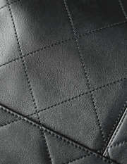 Uubags Chanel Classic Caviar Quilted Tote Bag with Gold Chain Shoulder Strap In Black 27x31x12cm - 2