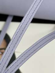 Uubags Chanel mini clutch with leather strap in light purple 11.5x17x5cm - 5