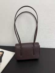 Uubags Chanel mini clutch with leather strap in dark brown 11.5x17x5cm - 2