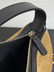 Uubags Chanel Clutch with strap Calfskin Suede, Glossy Sheepskin & Gold Metallic Brown/ Black 17.5x17.5x7.5cm - 5