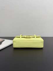 Uubags Chanel mini clutch with leather strap in pale gold 11.5x17x5cm - 3