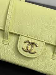Uubags Chanel mini clutch with leather strap in pale gold 11.5x17x5cm - 2