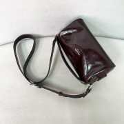 Uubags Prada small leather shoulder bag in dark brown 24x11x11cm - 5