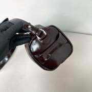 Uubags Prada small leather shoulder bag in dark brown 24x11x11cm - 6