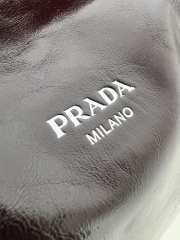 Uubags Prada small leather shoulder bag in dark brown 24x11x11cm - 3