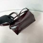 Uubags Prada small leather shoulder bag in dark brown 24x11x11cm - 2