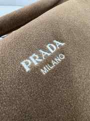 Uubags Prada small suede leather shoulder bag in cinnamon 24x11x11cm - 5