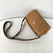 Uubags Prada small suede leather shoulder bag in cinnamon 24x11x11cm - 2