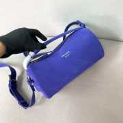 Uubags Prada small suede leather shoulder bag in purple 24x11x11cm - 5