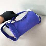 Uubags Prada small suede leather shoulder bag in purple 24x11x11cm - 3
