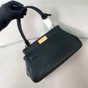 Uubags Prada Medium Leather Tote Bag In Black 38x21x8cm - 2