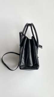 Uubags Miu Miu 5BA302 Solitaire shiny leather bag in black 28x19.5x11cm - 5