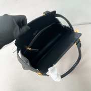 Uubags Prada Carey Medium Leather Tote Bag in Black 31x28x5cm  - 6
