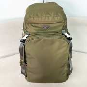 Uubags Prada Speedrock re-nylon and leather backpack in selva green 46x28x22cm - 1