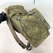 Uubags Prada Speedrock re-nylon and leather backpack in selva green 46x28x22cm - 5