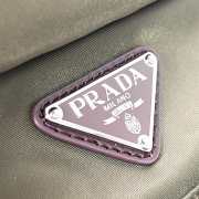 Uubags Prada Speedrock re-nylon and leather backpack in selva green 46x28x22cm - 2