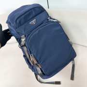 Uubags Prada Speedrock re-nylon and leather backpack in navy 46x28x22cm - 6