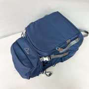 Uubags Prada Speedrock re-nylon and leather backpack in navy 46x28x22cm - 5