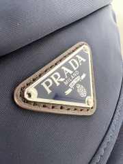 Uubags Prada Speedrock re-nylon and leather backpack in navy 46x28x22cm - 3