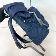 Uubags Prada Speedrock re-nylon and leather backpack in navy 46x28x22cm - 2