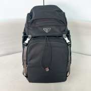 Uubags Prada Speedrock re-nylon and leather backpack in black 46x28x22cm - 1