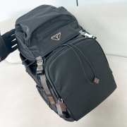 Uubags Prada Speedrock re-nylon and leather backpack in black 46x28x22cm - 4
