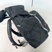 Uubags Prada Speedrock re-nylon and leather backpack in black 46x28x22cm - 5