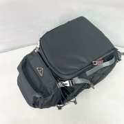 Uubags Prada Speedrock re-nylon and leather backpack in black 46x28x22cm - 3