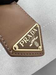 Uubags Prada Large linen blend tote bag in beige 43x30x20cm - 2