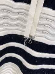 Uubags Dior Marinière Short-Sleeved Sweater Black/ White - 5