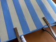 Uubags Fendi Roll large reversible shopper in pequin striped and blue FF fabric 35x32x19.5cm - 5