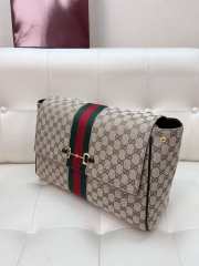 Uubags Fendi Paparazzo large top handle bag in sand and brown GG canvas 37x29x13cm  - 5