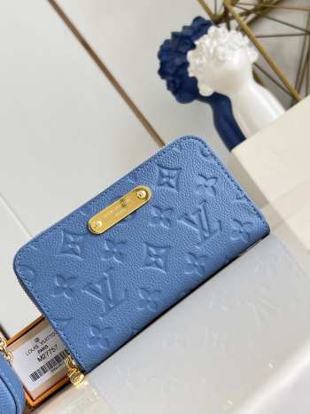 Uubags Louis Vuitton M27757 Margot Wallet In Blue Jean 17x11x2cm