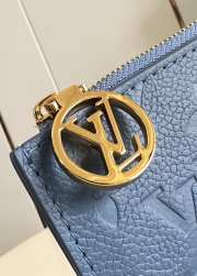 Uubags Louis Vuitton M27758 Romy Card Holder In Blue Jean 12x8x0.8cm - 2