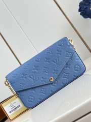 Uubags Louis Vuitton M28891 Pochette Félicie Denim Blue Bag 21x12x3cm - 1
