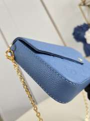 Uubags Louis Vuitton M28891 Pochette Félicie Denim Blue Bag 21x12x3cm - 5